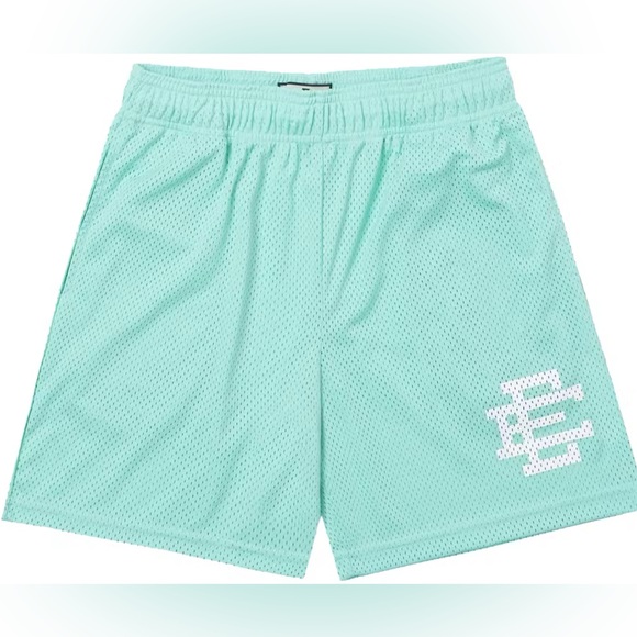 Eric Emanuel Tiffany blue white Mesh Athletic Shorts
